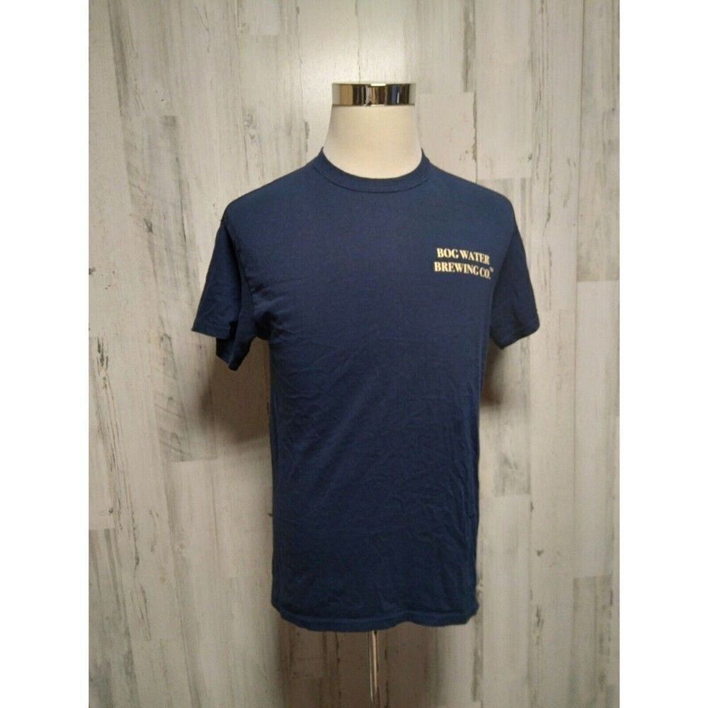 Bog Water Brewing Co.  Blue Medium Tee Westport, WA